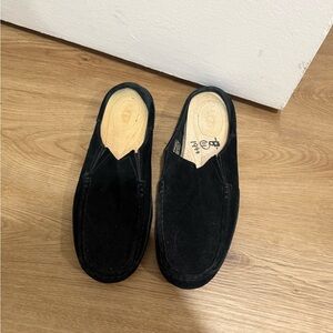 UGG Men's Black Suede Slip-On Loafers